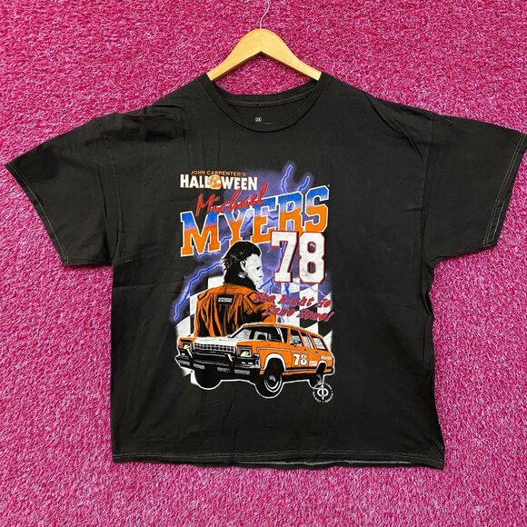 John Carpenter's Halloween Michael Myers Racing 78 T-Shirt 2XL - Picture 1 of 4